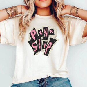 Pink Slip T-Shirt, Freakier Friday Tee, Inspired Band Graphic Tee, Retro Band
